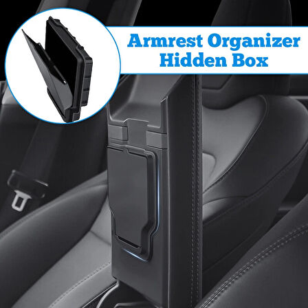 TESLA MODEL Y JUNİPER İÇİN UYUMLU KOL DAYAMA KAPAĞI ALTI GİZLİ SAKLAMA KUTUSU