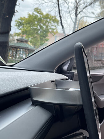 TESLA MODEL Y İÇİN UYUMLU EKRAN ALTI VE ARKASI ORGANİZATÖR SETİ BEYAZ