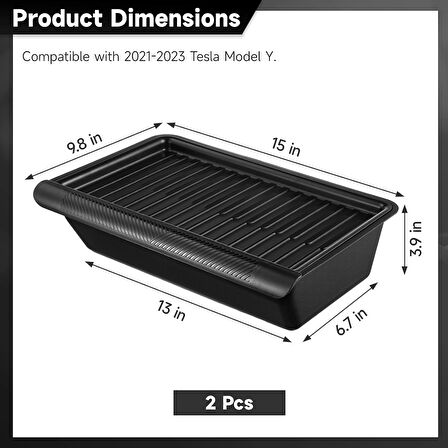 TESLA MODEL Y İÇİN UYUMLU KOLTUK ALTI SAKLAMA KUTUSU