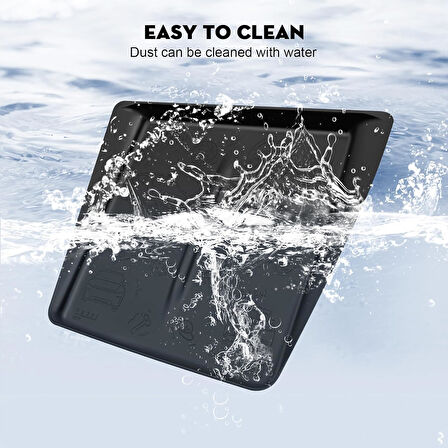 TESLA MODEL Y JUNİPER İÇİN UYUMLU KABLOSUZ SARJ BÖLMESİ KAYDIRMAZ SLİKON KAPLAMA