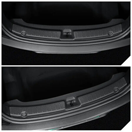 TESLA MODEL Y VE JUNİPER İÇİN UYUMLU ARKA BAGAJ EŞİK KORUMA KAPLAMASI