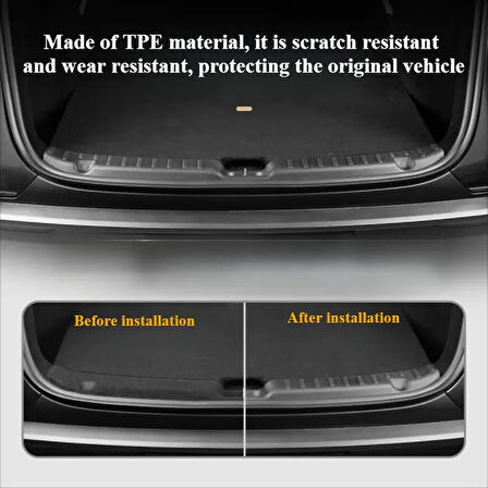 TESLA MODEL Y VE JUNİPER İÇİN UYUMLU ARKA BAGAJ EŞİK KORUMA KAPLAMASI