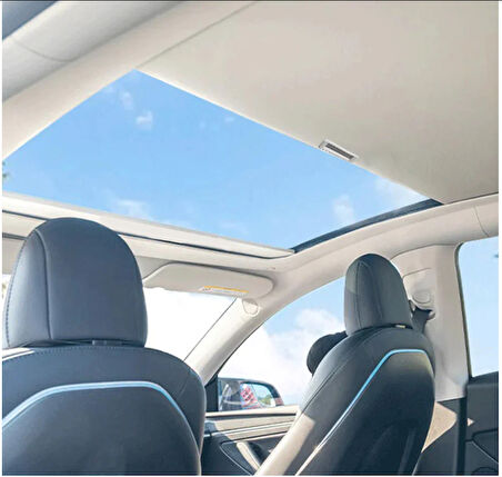 TESLA MODEL Y JUNİPER İÇİN UYUMLU ELEKTRİKSİZ MANUEL TAVAN PERDESİ