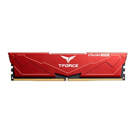 T-Force Vulcan Red 32GB (2x16GB) 6400Mhz DDR5 Gaming Ram CL40 (FLRD532G6400HC40BDC01)