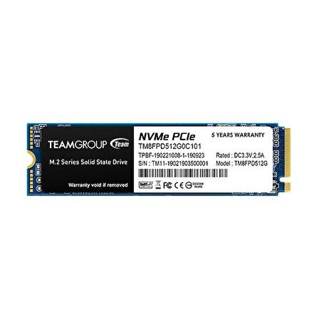 MP33 Pro 512GB 2100/1700MB/s NVMe PCIe Gen3x4 M.2 SSD Disk (TM8FPD512G0C101)