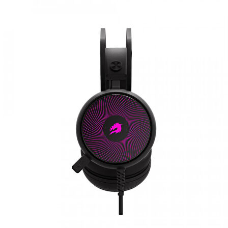 H12 Rebel 7 Renk RGB 7.1 Siyah Oyuncu Kulaklığı GB-H12