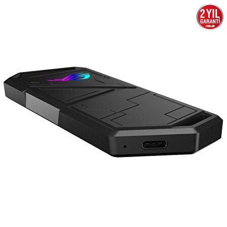 ROG STRIX ARION LITE M.2 NVME SSD KUTUSU USB3.2 GEN2 TİP C (10 GBPS) USB C DEN C YE KABLO AURA SYNC RGB