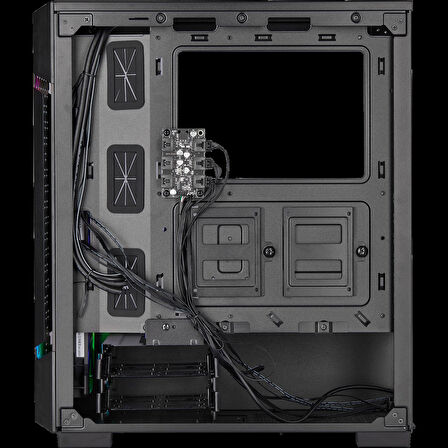 CC-9011036-650VS Graphite 230T + VS650W 80+ PSU Compact Siyah MidTOWER Kasa