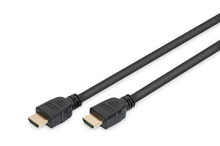 AK-330124-020-S HDMI Ultra High Speed with Ethernet Bağlantı Kablosu (HDMI 2.1), 4320p, 8K Ultra HD, HDMI Tip A Erkek - HDMI Tip A Erkek, 2 metre, altın kaplama, siyah renk