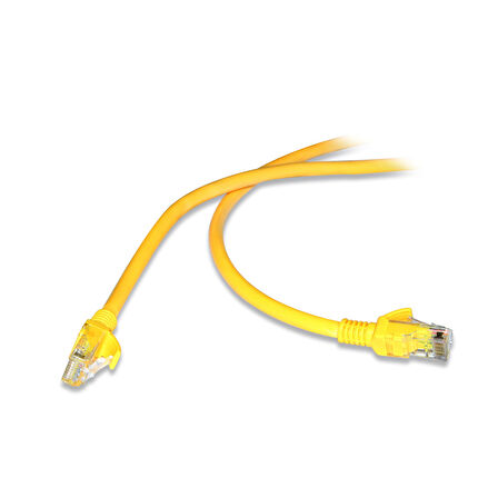FNK-6005S  FNK-6005S 50cm CAT6 (PATCH) NETWORK KABLOSU SARI
