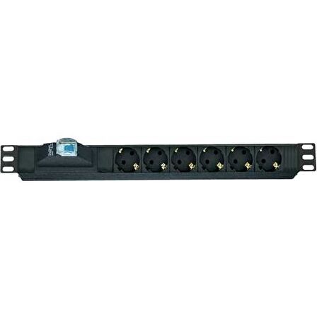LN-PRZ-SGT-1U6P-SC 6xDIN49440 SOKETLİ SCHUKO GRUP PRİZ 1U 19”