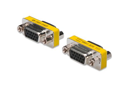 AK-610512-000-I Mini Gender Changer, DB15HD dişi, DB15HD dişi, metal