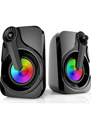 MD-X27 2.0 3W*2 SİYAH 5V USB LED SPEAKER