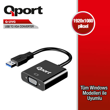 (Q-UVG) USB 3.0 TO VGA CEVIRICI