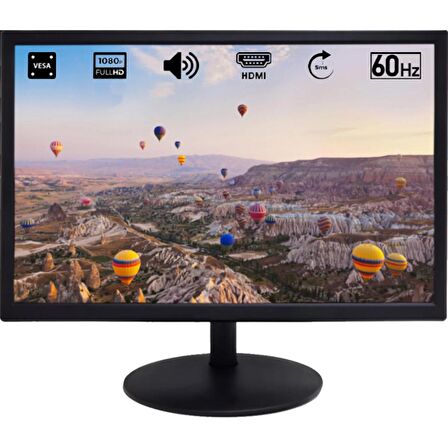 PR-E200 20" VGA/HDMI/USB/HOPARLÖR 60Hz 5Ms FHD Led Monitör