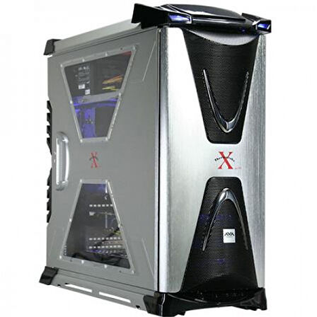 VG4000SWA XaserVI Gümüş FullTower Pencereli Aluminyum Kasa (PSU yok)