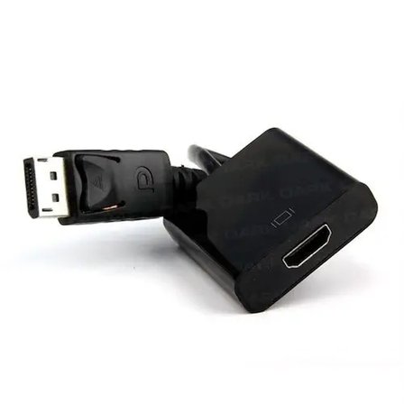Dark DisplayPort to HDMI Çevirici Adaptör Siyah