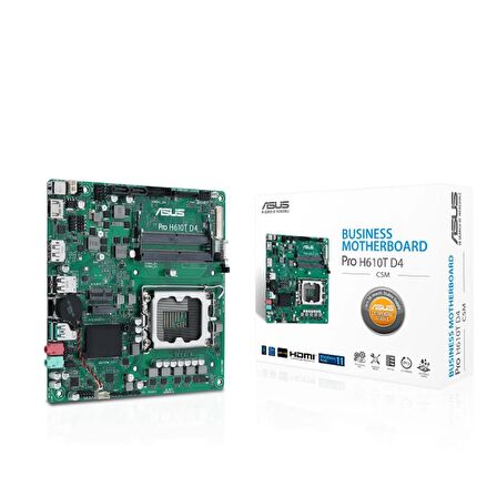 PRO H610T D4-CSM INTEL H610 LGA1700 DDR4 3200 DP HDMI LVDS ÇİFT M2 USB3.2 THİN MİNİ ITX 7/24 KULLANIMA HAZIR  CONTROL CENTER EXPRESS HEDİYELİ