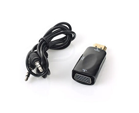 DK-HD-AHDMIXVGA2 HDMI TO VGA AKTIF SES KABLOSUZ DIJITAL-ANALOG DONUSTURUCU