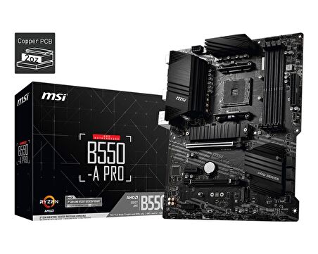 B550-A PRO AM4 DDR4 4400 (OC) HDMI DP M.2 USB3.2 ATX
