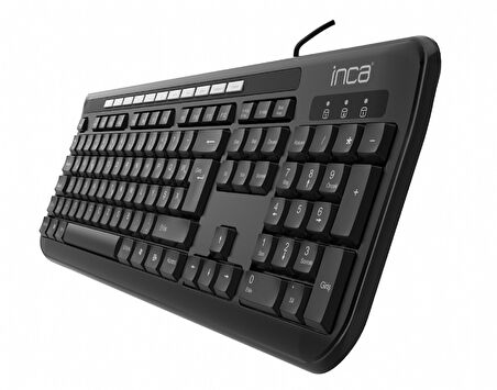 IK-274FU F Türkçe USB Multimedya Soft Touch Siyah Klavye