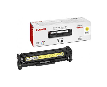 CRG-718Y LBP 7200 Modeli için sarı toner