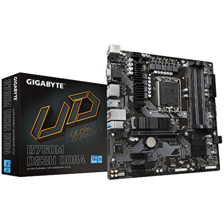 B760M-DS3H-DDR4 3200Mhz (OC) M.2 ATX 1700p
