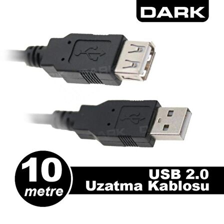10MT USB 2.0 UZATMA KABLOSU (DK-CB-USB2EXTL1000)