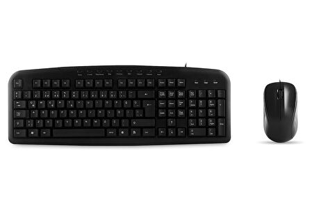 UN-795 Siyah Usb Q Multimedia Klavye + Mouse Set