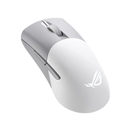 ROG KERIS WIRELESS AIMPOINT 2.4GHz BLUETOOTH 36000 DPI SENSÖR 5 FARKLI PROGRAMLANABİLİR TUŞ DEĞİŞTİRİLEBİLİR SWITCH OYUNCU MOUSE BEYAZ