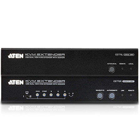 CE775-AT-G USB VGA D VIEW CAT 5 KVM EXTENDER W/DKW