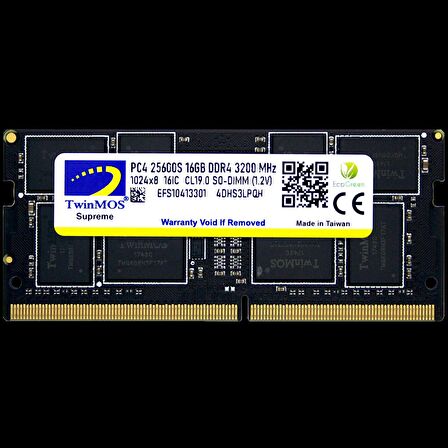 DDR4 16GB 3200MHz Notebook Ram MDD416GB3200N