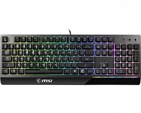 VIGOR GK30 TR GAMING KEYBOARD MEKANIK HISLI 6 BOLGE RGB LED AYDINLATMA SIVI DOKULMESINE DAYANIKLI OYUNCU KLAVYESI