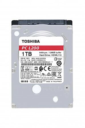 1TB 2.5" L200 5400RPM 128MB HDWL110UZSVA