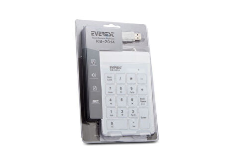 KB-2014 USB Numerik Beyaz Klavye