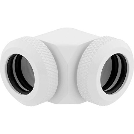 CX-9052027-WW Fitting (hard tube) ,XF Hardline 2-pack (90° Angled 12mm OD compression; glossy white)