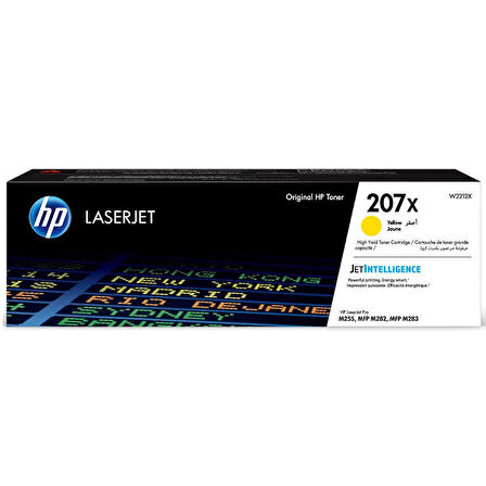 W2212X 207X YÜKSEK KAPASİTELİ SARI LASERJET TONER 2.450 SAYFA