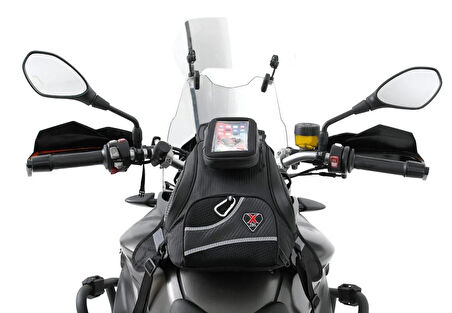 Forte Gt 627 XL Tank Bag Manyetik Motosiklet Depo Üstü Çanta Siyah