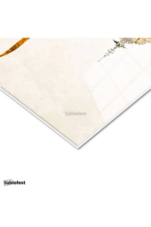 Tamperli Gerçek Cam Tablo Subhanallah Hat Yazısı Kandil Süslemeli Dini İslami Tablo Duvar Dekoru