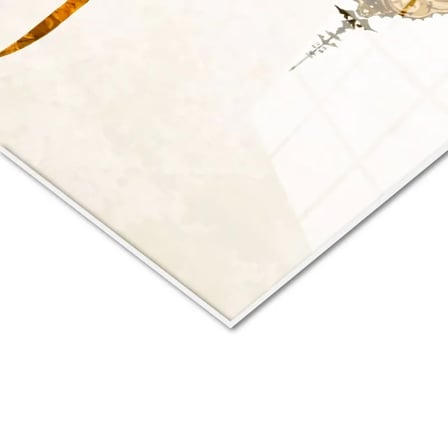 Tamperli Gerçek Cam Tablo Subhanallah Hat Yazısı Kandil Süslemeli Dini İslami Tablo Duvar Dekoru