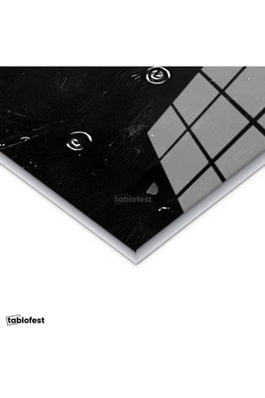 Gümüş Renk Metal Çerçeveli Tamperli Cam Tablo Atatürk Kalpaklı Kürklü Palto Kışlık Atatürk Tablosu Duvar Dekoru