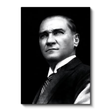 Dikey Kanvas Tablo Atatürk Keskin Bakışlar Atatürk Tablosu Ev Ofis Duvar Dekoru