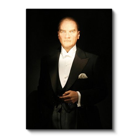 Dikey Kanvas Tablo Atatürk Siyah Smokin Atatürk Tablosu Ev Ofis Duvar Dekoru