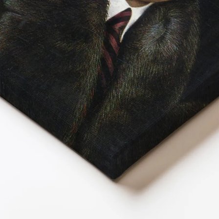 Dikey Kanvas Tablo Atatürk Kışlık Palto Atatürk Tablosu Ev Ofis Duvar Dekoru