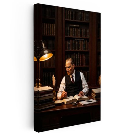Dikey Kanvas Tablo Atatürk Makam Çalışma Masası Atatürk Tablosu Ev Ofis Duvar Dekoru