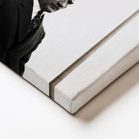 Dikey Kanvas Tablo Atatürk ve Dalgalanan Türk Bayrağı Atatürk Tablosu Ev Ofis Duvar Dekoru
