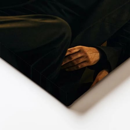 Dikey Kanvas Tablo Atatürk Boğazlı Kazak Ceket Sigara Atatürk Tablosu Ev Ofis Duvar Dekoru