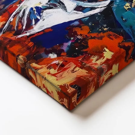 Dikey Kanvas Tablo Atatürk Modern Sanat Soyut Portre Atatürk Tablosu Ev Ofis Duvar Dekoru