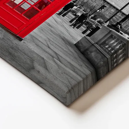 Dikey Kanvas Tablo Londra Telefon Kulübesi ve Big Ben Şehir Mimari Tablo Ev Ofis Duvar Dekoru