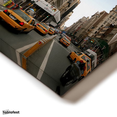 Dikey Kanvas Tablo New York Flatiron Binası Şehir Mimari Tablo Ev Ofis Duvar Dekoru